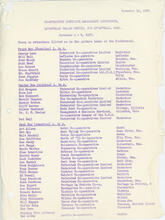 Co-operative Executive Management Conference (list of attendees)