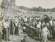 Logging Events at "the Bowl" Regional park 1960s Forestry Week