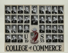 Composite Board of Photographs for the College of Commerce 1955