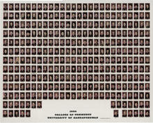 Composite Board of Photographs for the College of Commerce 1993