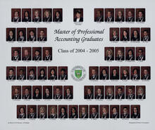Composite Board of Photographs for the College of Commerce 2005 (MPAcc)