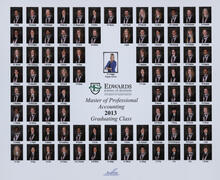 Composite Board of Photographs for the Edwards School of Business 2013 (MPAcc)