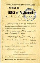 Local Improvement Ordinance District No. 18-B[?]-3 N.W.T.