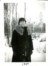 Mother out for a walk in the bush