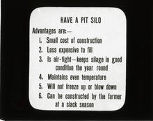 Advantages of a pit silo