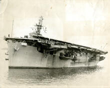 Aircraft Carrier - "Puncher" as it docked in Halifax