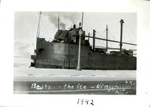 Boats in the ice - Kingston Ont. 1942
