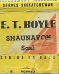 E. T. Boyle [matchbook]