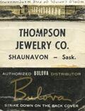 Thompson Jewelry Co. [matchbook]