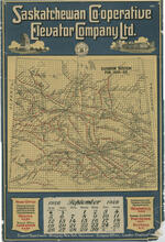 Saskatchewan Co-operative Elevator Company Ltd. map and calendar
