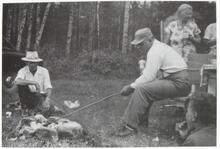 Bacon Roasting 1955