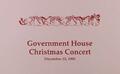 Government House Christmas Concert