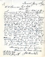 Letter from J.W. Beatty to A.W. Cameron, January 11, 1927
