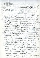 Letter from J.W. Beatty to A.W. Cameron, April 4, 1927