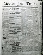 Front Page, Moose Jaw Times, June 29, 1894