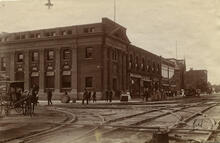 Streetcar Tracks at Intersection of Main Street and High Street
