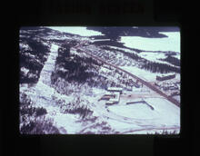 [Settlement with snow cover]