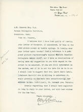 Letter from E. Wyly Grier to A.W. Cameron, Jan. 4. -1924