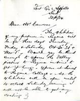Letter from James Henderson to Mr. Cameron, 22/10/24