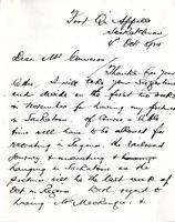 Letter from James Henderson to Mr. Cameron, 4th Oct 1924