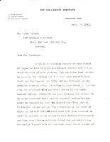 Letter to Mr. Lapine, Sept. 29, 1921