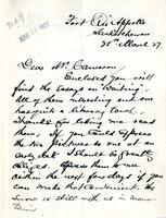 Letter from James Henderson to Mr. Cameron, 28th March 27.