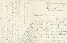 Letter from Marion Long to Mr. Cameron, Oct 4th 1924