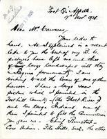 Letter from James Henderson to Mr. Cameron, 17th Nov 1926