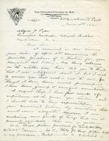 Letter from G.A. Reid to Alfred J. Pyke, June 5th 1920