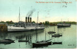 The Harbour and C.P.R. Steamers, Victoria, B.C.