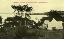 Camping on Last Mountain Lake, Saskatchewan