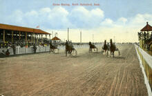 Horse Racing, North Battleford, Sask.