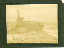 2nd Crossing North Sask. River. Changing Traveller to erect thro. spans