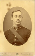 Richard C. Laurie, military cadet - studio portrait, Kingston, Ontario, [1880].