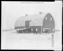 Large barn with side ramp