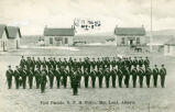 Foot Parade, N.W.M. Police, Mac Leod, Alberta