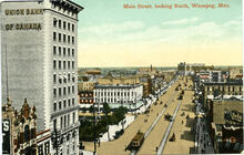 Main Street, looking North, Winnipeg, Man.