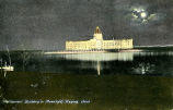 Parliament Building in Moonlight, Regina, Sask.