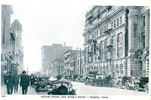 Scarth street and King's Hotel, Regina, Sask.
