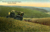 Plowing with new Caterpillar Engine, Western Canada