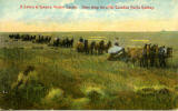 A Battery of Reapers, Western Canada. Scene along line of the Canadian Pacific Railway