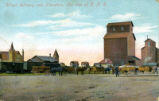 Wheat delivery into Elevators. On line of C. P. R.