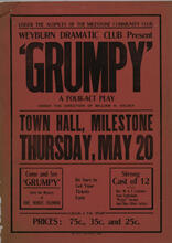 Weyburn Dramatic Club Present "Grumpy" A Four-Act Play