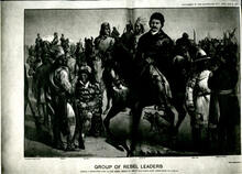 Group of rebel leaders taking a prominent part in the armed rising of 1885 in the North West of Canada