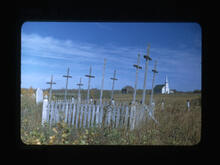 Graves of Half-Breeds Killed in Battle Batoche, Sask Oct.1-1948