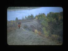 Repointed Path of Middleton's West Shore Men f1. Across River Fish Creek, Sask Sept. 29-1948