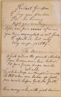 "The Snow" Poem and Letter by Louis Riel