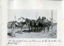 A Family of Indians on their way to the Saskatoon Fair July, 1927