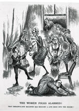 The Women Folks Alarmed!: That dreadful boy McCarthy has brought a live issue into the house!!