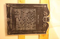 Fort Pitt painting and sign